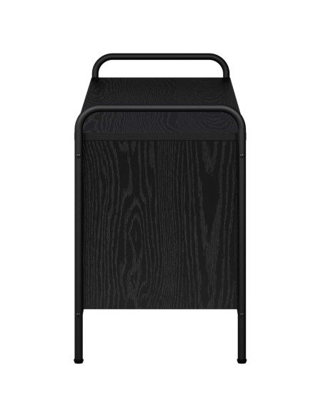 Mobile TV 140 x 39,5 x 50 cm Rovere Nero Legno ingegnerizzato
