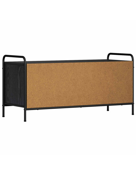 Mobile TV 140 x 39,5 x 50 cm Rovere Nero Legno ingegnerizzato