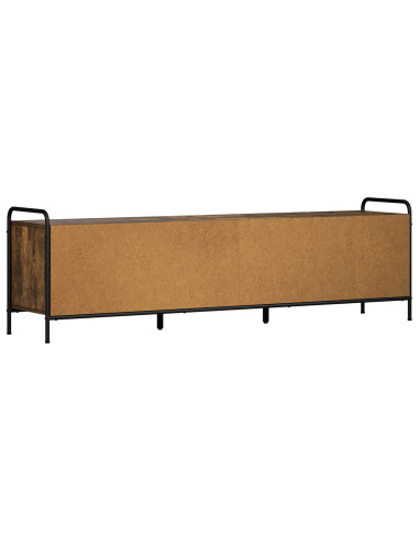 Mobile TV 140 x 39,5 x 50 cm Rovere Fumo Legno ingegnerizzato
