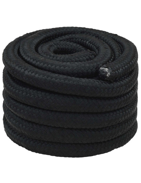 Corda multiuso 40 mm 10 m Nero PP 9600 kg Carico massimo