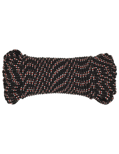 Corda multiuso 4 mm 500 m Nero e Rosso PP 105 kg Carico massimo