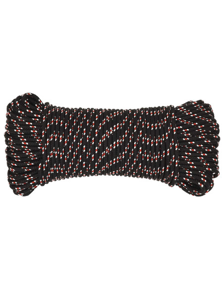 Corda multiuso 4 mm 500 m Nero e Rosso PP 105 kg Carico massimo