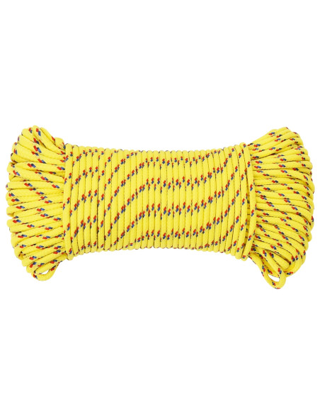 Corda multiuso 4 mm 500 m Giallo PP 105 kg Carico massimo