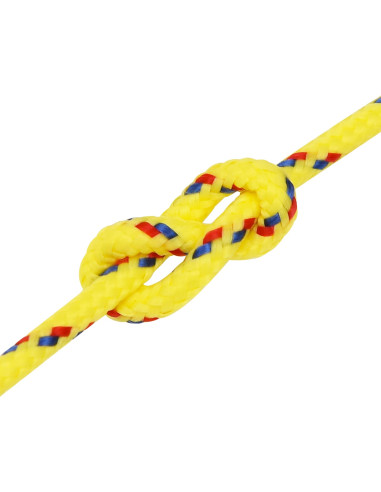 Corda multiuso 4 mm 500 m Giallo PP 105 kg Carico massimo