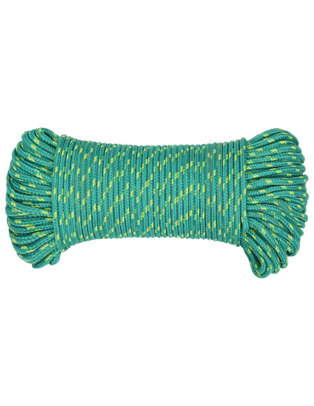 Corda multiuso 4 mm 50 m Verde PP 105 kg Carico massimo