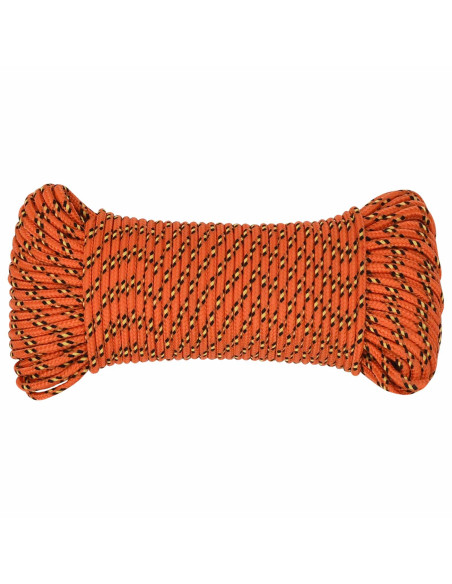 Corda multiuso 5 mm 100 m Arancione PP 150 kg Carico massimo