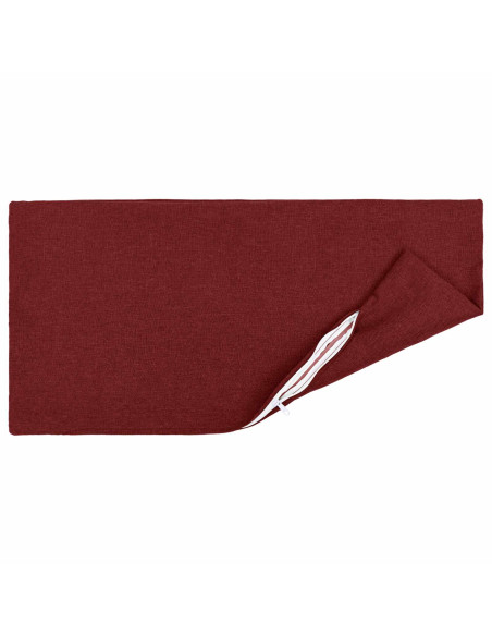 Cuscino con cuscino HEERLEN 6 pz Rosso Vino Tessuto