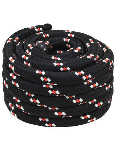 Corda multiuso 50 mm 25 m Nero e Rosso PP