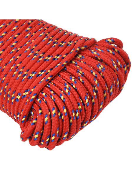 Corda multiuso 5 mm 500 m Rosso PP 150 kg Carico massimo