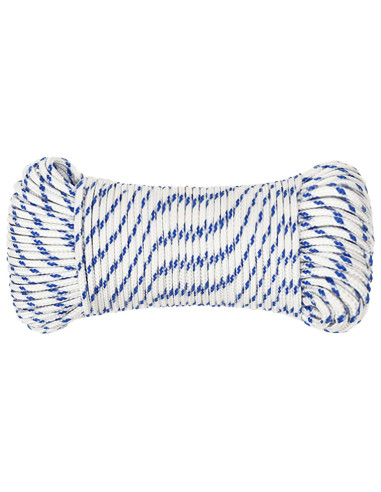 Corda multiuso 5 mm 50 m Bianco e Blu PP 150 kg Carico massimo