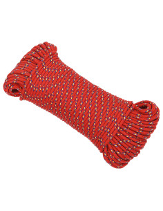 Corda multiuso 5 mm 250 m Rosso PP 150 kg Carico massimo 2