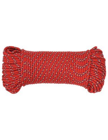 Corda multiuso 5 mm 250 m Rosso PP 150 kg Carico massimo