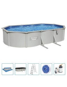 Bestway Piscina Fuoriterra Ovale Hydrium 610x360x120 cm 2
