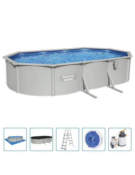 Bestway Piscina Fuoriterra Ovale Hydrium 610x360x120 cm
