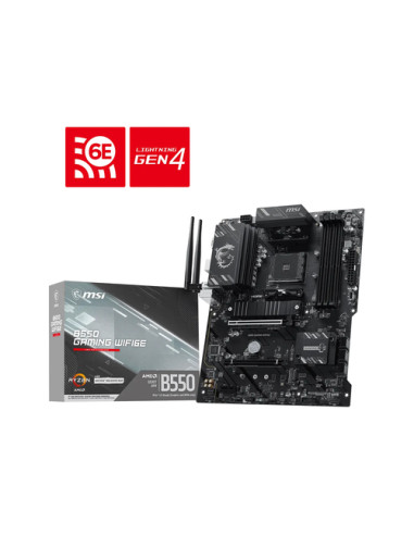 ASUS MB B550 GAMING WIFI6E, B550, AM4, 4DDR4, 2PCI-Ex16, 1PCI-Ex1, 2M.2, 6SATA3, 2USB10G,5U