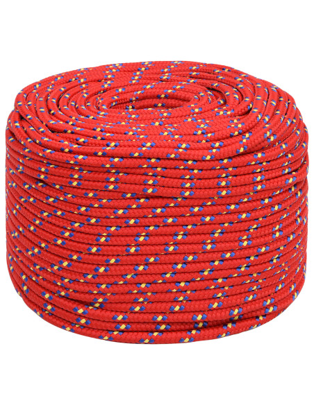 Corda multiuso 6 mm 250 m Rosso PP 240 kg Carico massimo