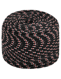 Corda multiuso 6 mm 250 m Nero e Rosso PP 240 kg Carico massimo 2