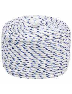 Corda multiuso 6 mm 250 m Bianco e Blu PP 240 kg Carico massimo 2