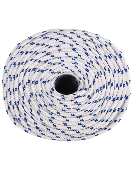 Corda multiuso 6 mm 250 m Bianco e Blu PP 240 kg Carico massimo