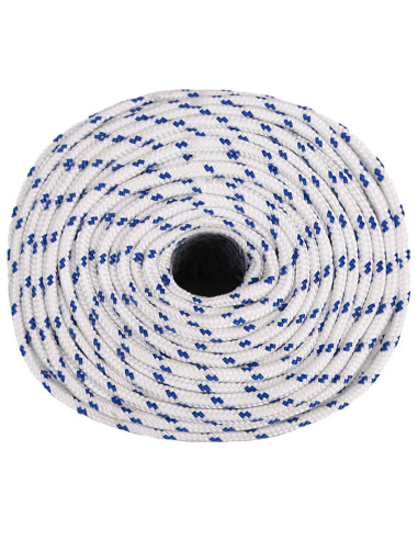 Corda multiuso 6 mm 250 m Bianco e Blu PP 240 kg Carico massimo