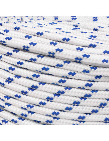Corda multiuso 6 mm 250 m Bianco e Blu PP 240 kg Carico massimo