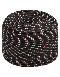 Corda multiuso 6 mm 25 m Nero e Rosso PP 240 kg Carico massimo 2