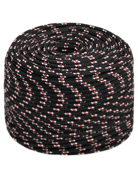 Corda multiuso 6 mm 25 m Nero e Rosso PP 240 kg Carico massimo