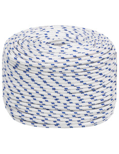 Corda multiuso 6 mm 25 m Bianco e Blu PP 240 kg Carico massimo 2