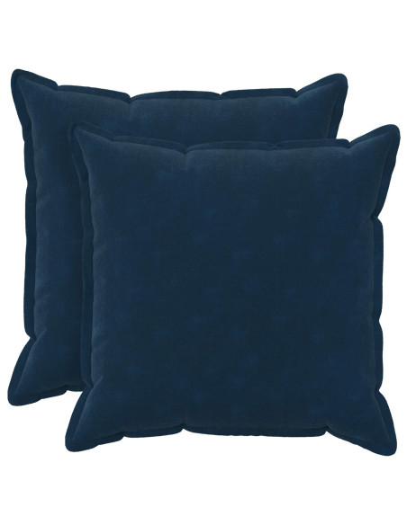 Federa 2 pcs HOUTEN Blu 60 x 60 cm Fleece in microfibra