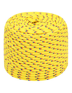 Corda multiuso 8 mm 100 m Giallo PP 420 kg Carico massimo 2