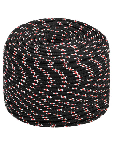 Corda multiuso 6 mm 50 m Nero e Rosso PP 240 kg Carico massimo