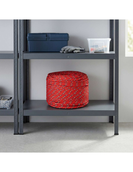 Corda multiuso 8 mm 250 m Rosso PP 420 kg Carico massimo