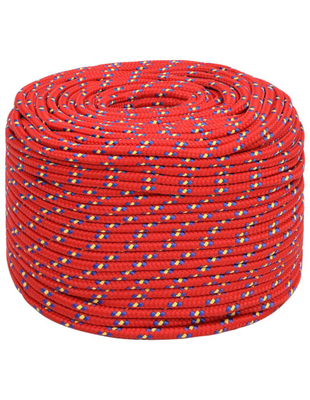 Corda multiuso 8 mm 250 m Rosso PP 420 kg Carico massimo
