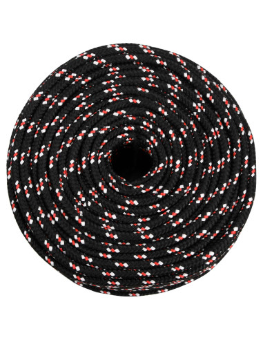 Corda multiuso 8 mm 250 m Nero e Rosso PP 420 kg Carico massimo