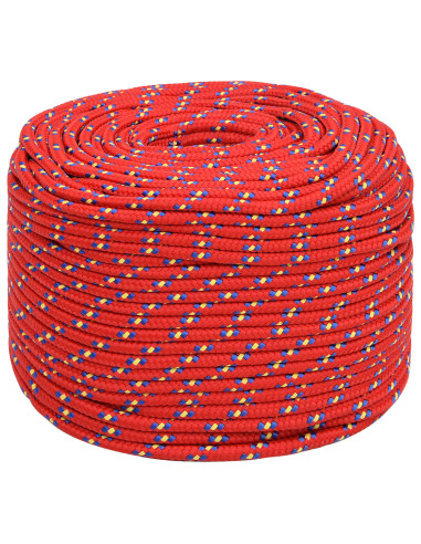 Corda multiuso 8 mm 25 m Rosso PP 420 kg Carico massimo