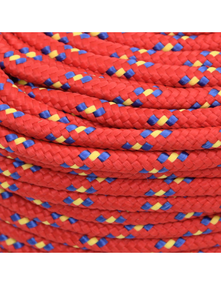 Corda multiuso 8 mm 25 m Rosso PP 420 kg Carico massimo