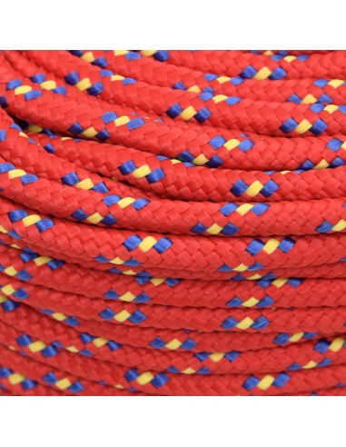 Corda multiuso 8 mm 25 m Rosso PP 420 kg Carico massimo