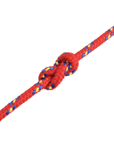 Corda multiuso 8 mm 25 m Rosso PP 420 kg Carico massimo
