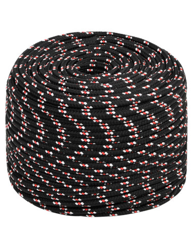 Corda multiuso 8 mm 25 m Nero e Rosso PP 420 kg Carico massimo
