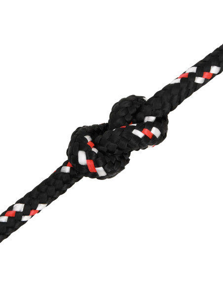 Corda multiuso 8 mm 25 m Nero e Rosso PP 420 kg Carico massimo