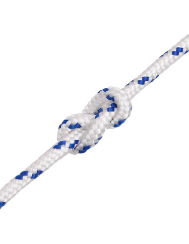 Corda multiuso 8 mm 25 m Bianco e Blu PP 420 kg Carico massimo