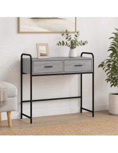 Tavolo consolle Sonoma grigio 90 x 33 x 80,5 cm