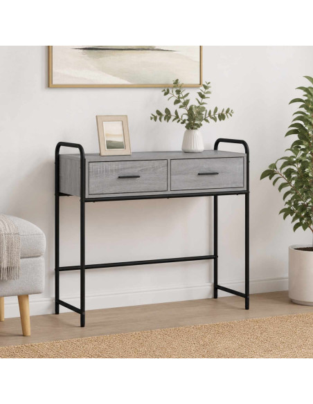 Tavolo consolle Sonoma grigio 90 x 33 x 80,5 cm