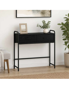 Tavolo consolle Rovere Nero 90 x 33 x 80,5 cm