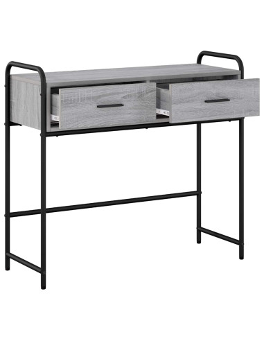 Tavolo consolle Sonoma grigio 90 x 33 x 80,5 cm