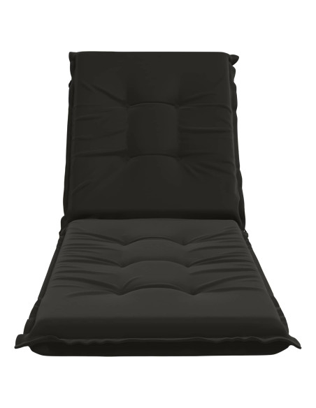 Cuscino per Lettino GEMERT 100% Poliestere Nero 190 x 50 x 9 cm