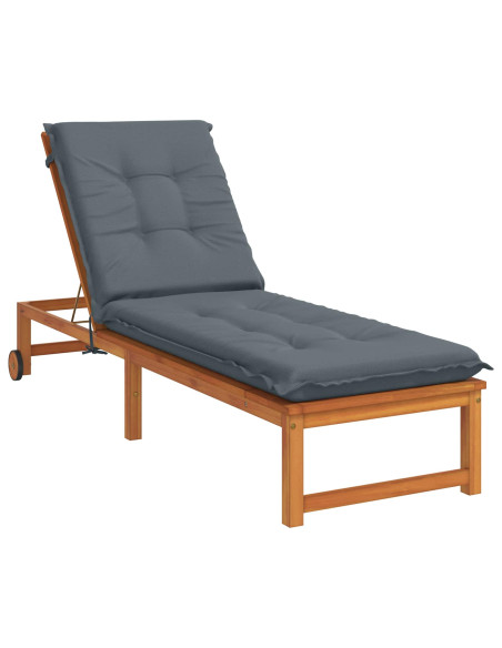 Cuscino per Lettino GEMERT 100% Poliestere Blu 190 x 60 x 9 cm