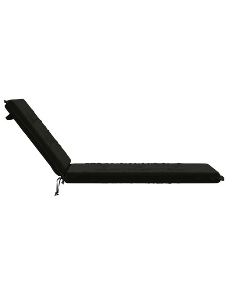 Cuscino per Lettino GEMERT 100% Poliestere Nero 190 x 60 x 9 cm