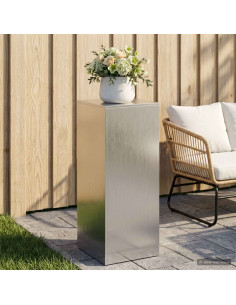 Supporto per piante Argento 40 x 40 x 100 cm Acciaio