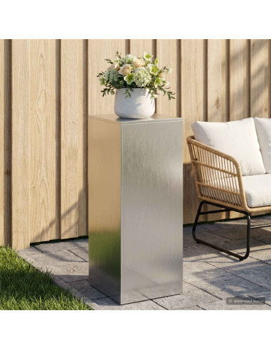 Supporto per piante Argento 40 x 40 x 100 cm Acciaio